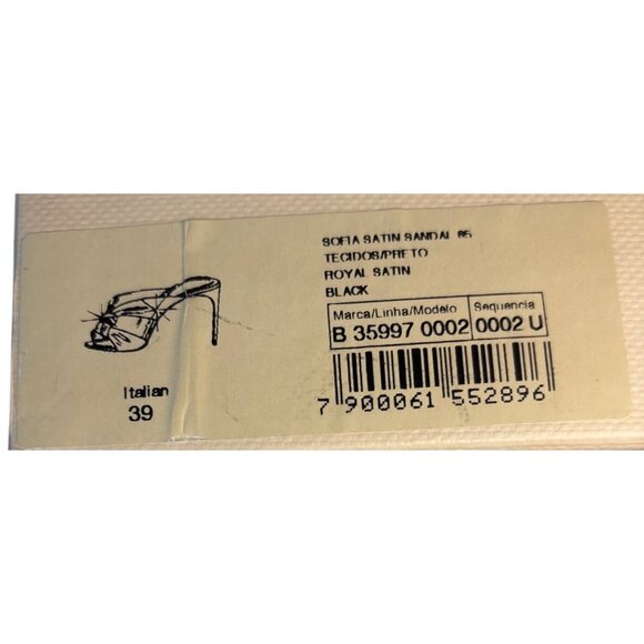 Alexandre Birman Kacey 85 Satin Mule Sandal Black Size 8 New In Box - Picture 12 of 12
